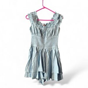 UO Rosie Smocked Tiered Ruffle Romper